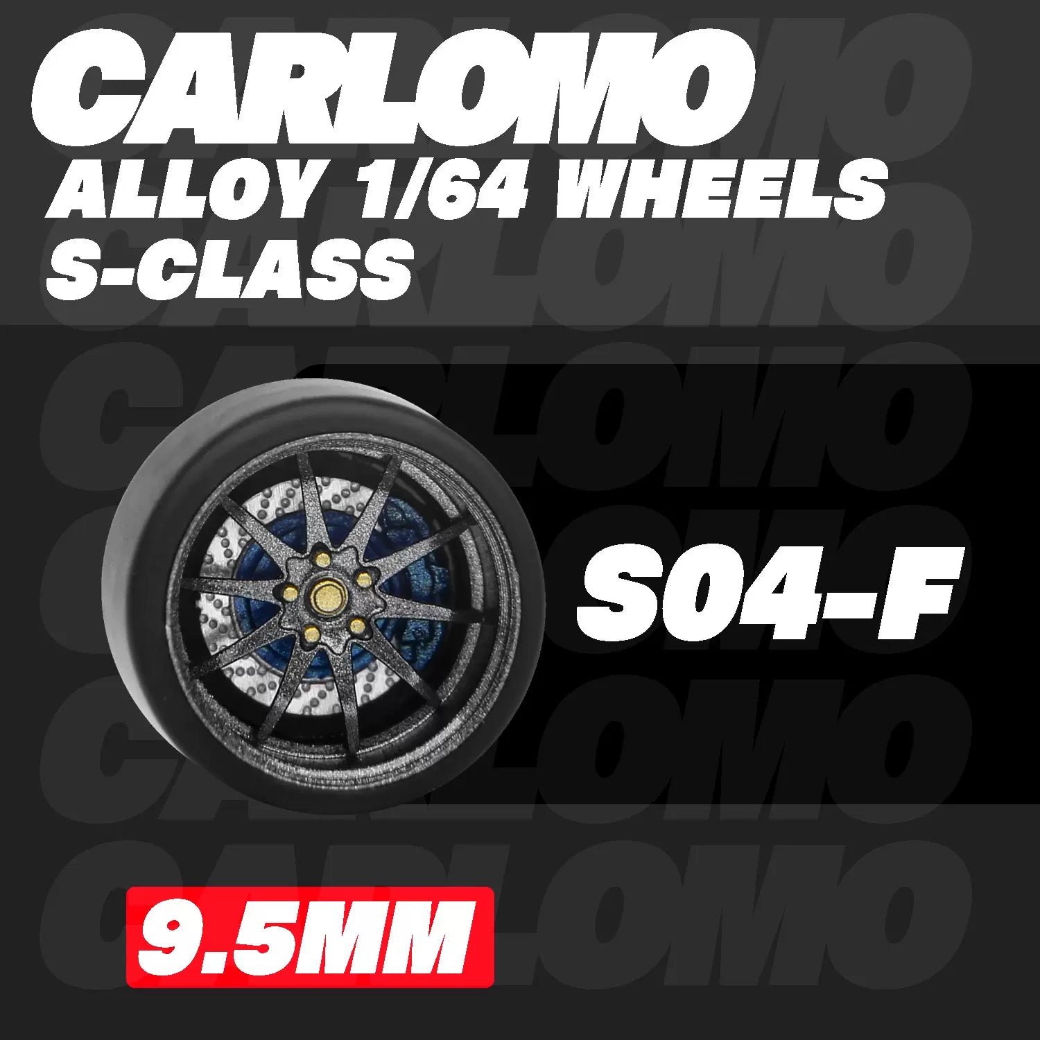 [CARLOMO] 1/64 Alloy Wheels with Brake Calipers