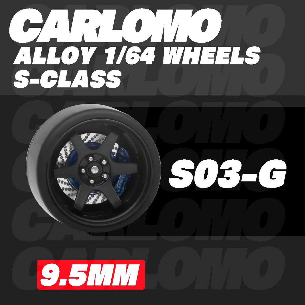 [CARLOMO] 1/64 Alloy Wheels with Brake Calipers - Toy Space Diecast Online Store Singapore