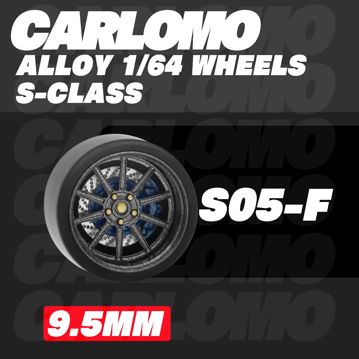 [CARLOMO] 1/64 Alloy Wheels with Brake Calipers