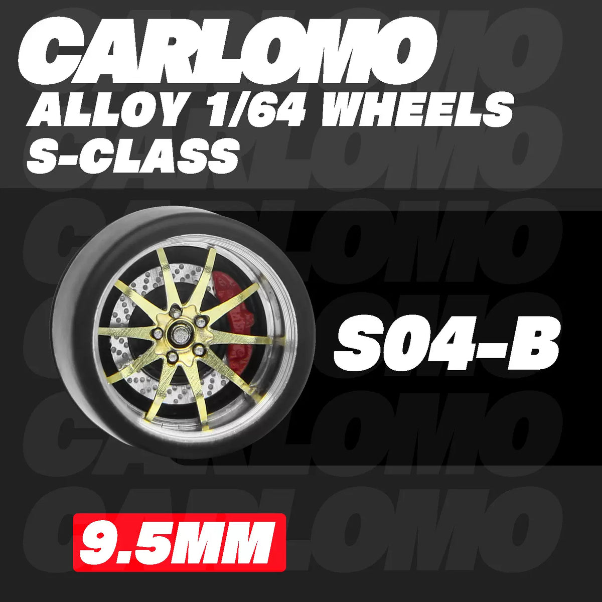 [CARLOMO] 1/64 Alloy Wheels with Brake Calipers - Toy Space Diecast Online Store Singapore