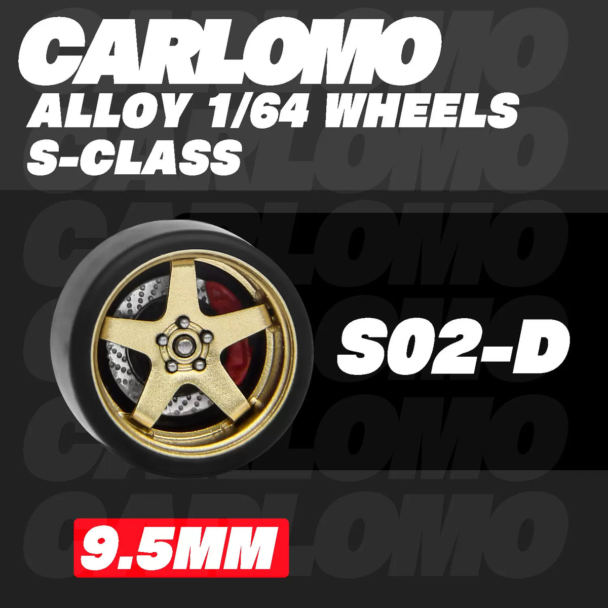 [CARLOMO] 1/64 Alloy Wheels with Brake Calipers - Toy Space Diecast Online Store Singapore