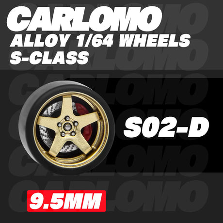 [CARLOMO] 1/64 Alloy Wheels with Brake Calipers - Toy Space Diecast Online Store Singapore