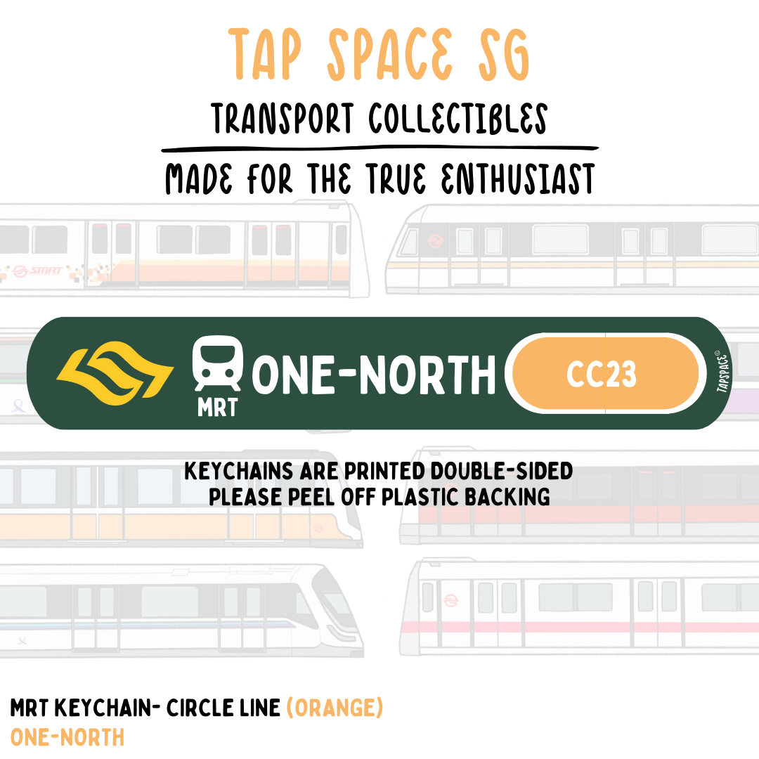One-North MRT Station Keychain