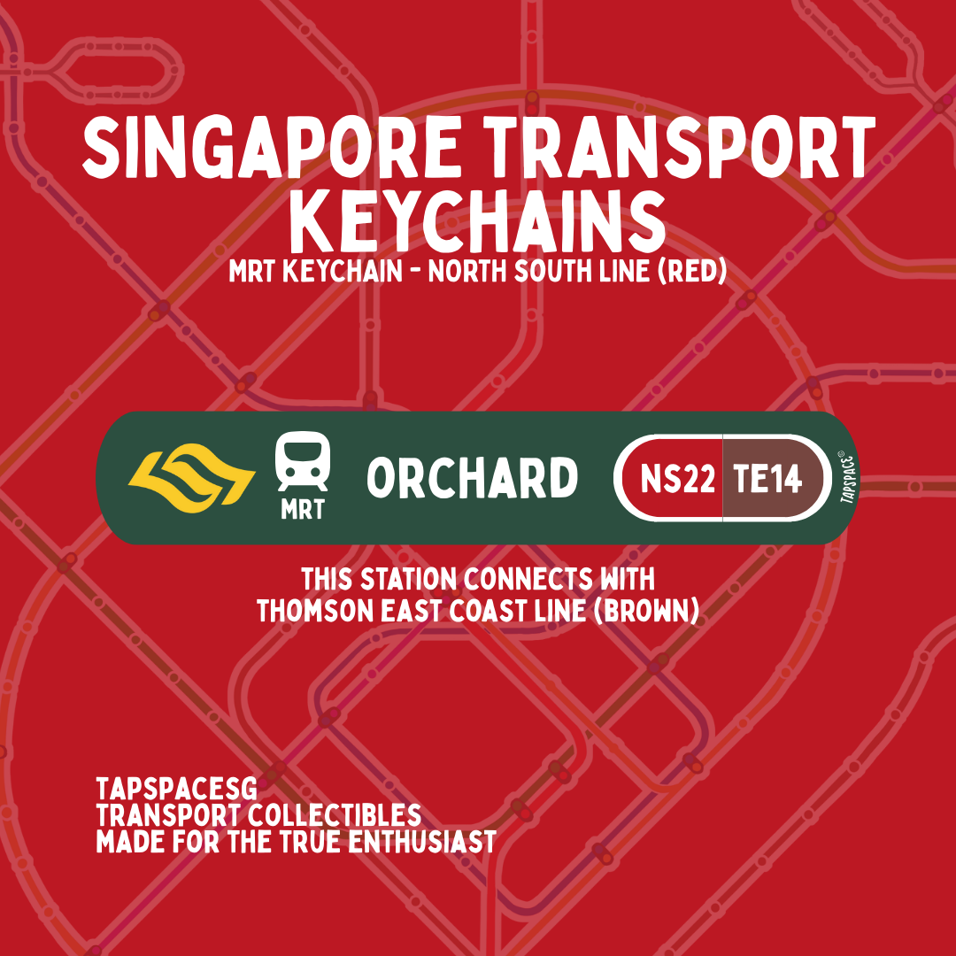 Orchard MRT Station Keychain