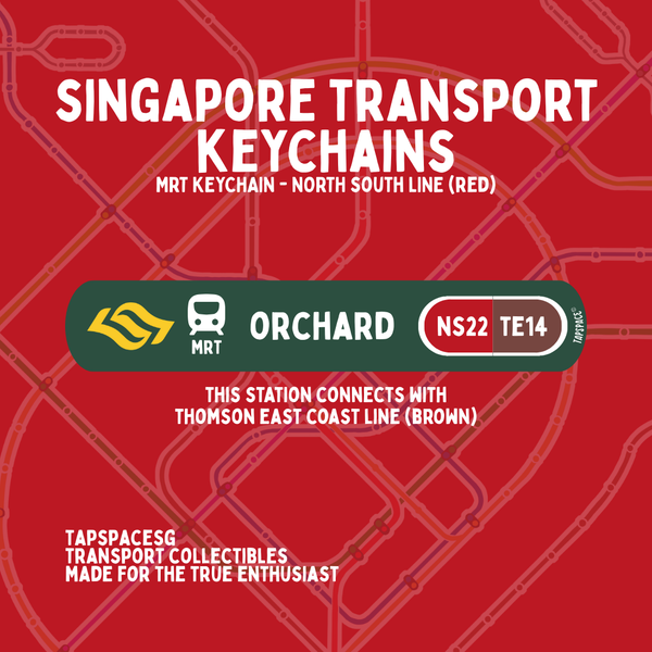 Orchard MRT Station Keychain