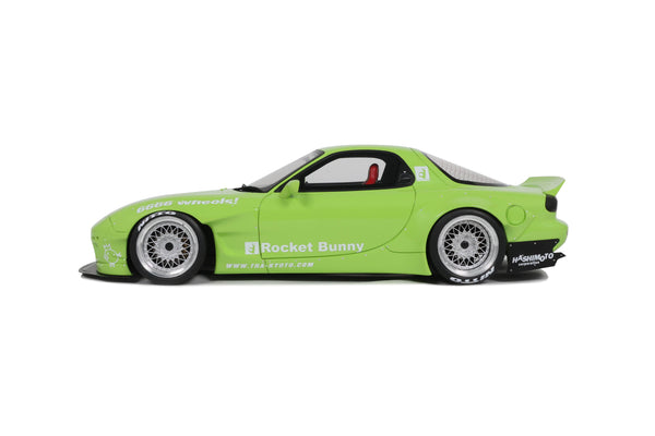 [OTTOMOBILE] 1:18 Rocket Bunny Aero (V1) Mazda RX7 (FD3S) Pearl Green 2015 [OT1155]
