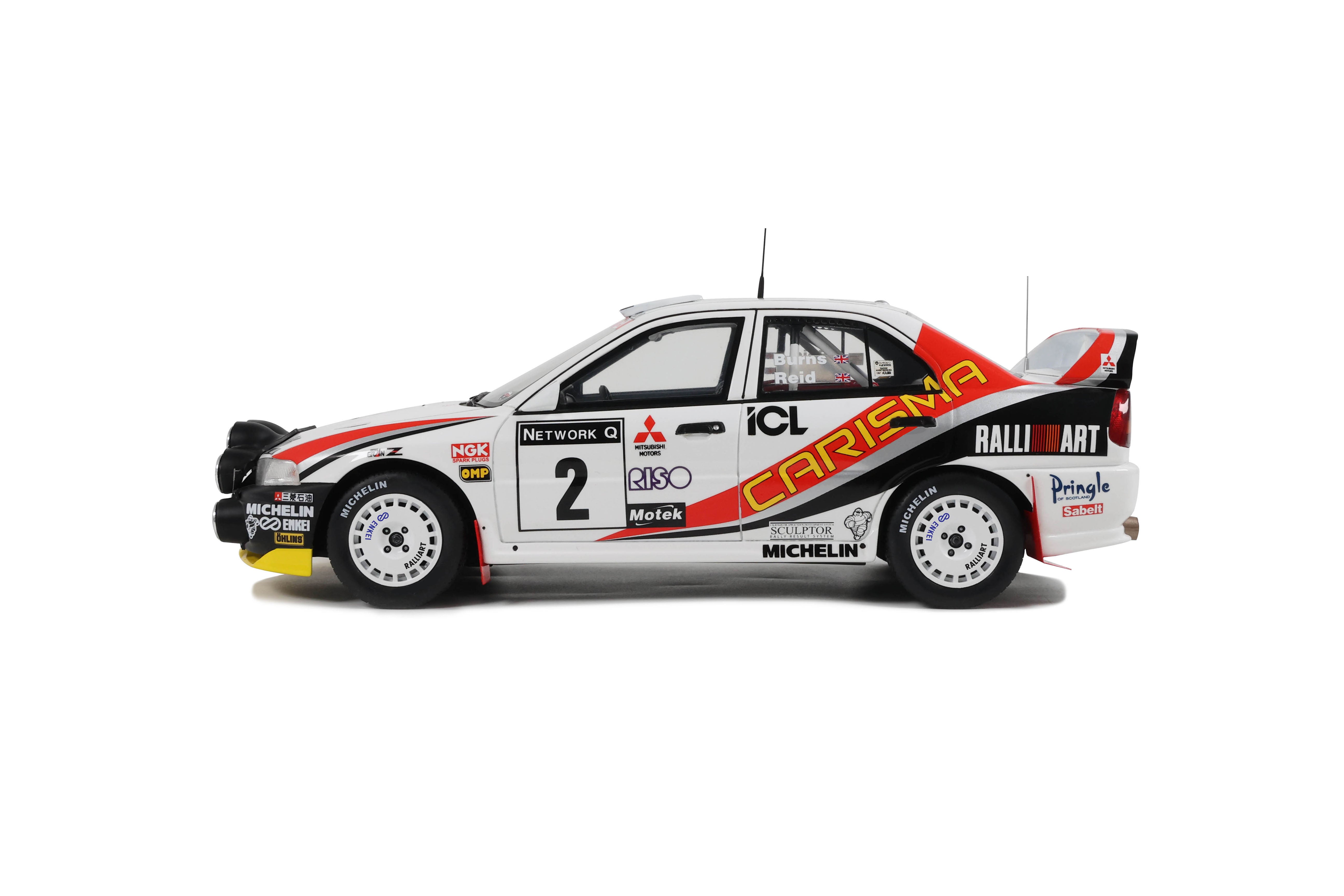 [OTTOMOBILE] 1:18 Mitsubishi Carisma GT GR.A R. Burns Rac Rally 1997 [OT1192]