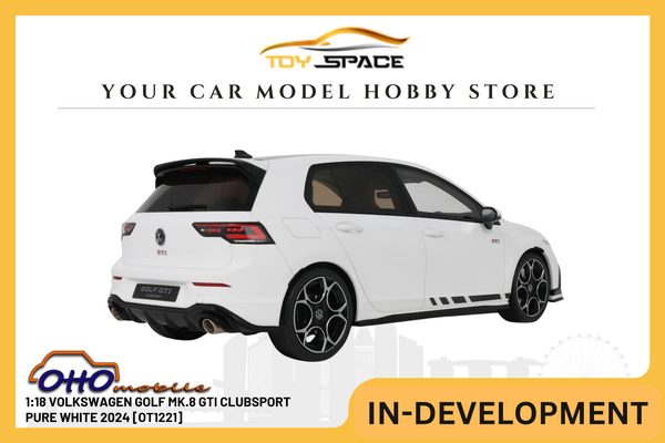 [OTTOMOBILE] 1:18 Volkswagen Golf MK.8 GTI Clubsport Pure White 2024 [OT1221]