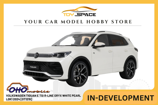 [OTTOMOBILE] 1:18 Volkswagen Tiguan E TSI R-Line ORYX White Pearl L0K1 2024 [OT1219]