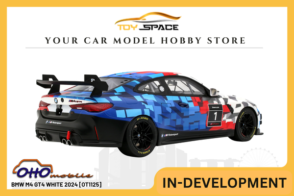 [OTTOMOBILE] 1:18 BMW M4 GT4 White 2024 [OT1125]