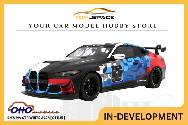 [OTTOMOBILE] 1:18 BMW M4 GT4 White 2024 [OT1125]