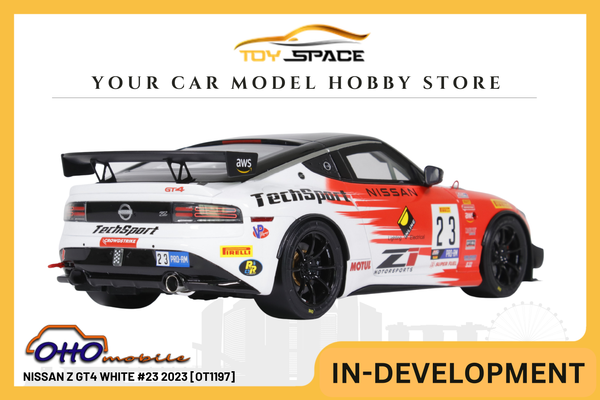 [OTTOMOBILE] 1:18 Nissan Z GT4 White #23 2023 [OT1197]