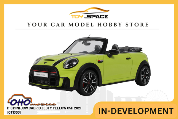 [OTTOMOBILE] 1:18 Mini JCW Cabrio Zesty Yellow C5H 2021 [OT1303]