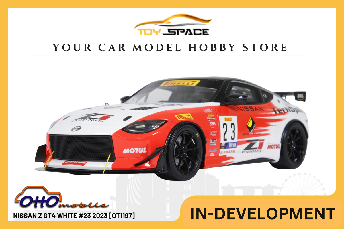 [OTTOMOBILE] 1:18 Nissan Z GT4 White #23 2023 [OT1197]