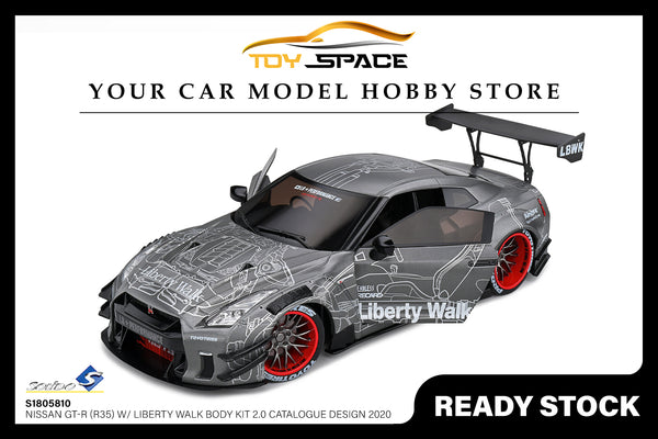 [SOLIDO] 1:18 Nissan GT-R (R35) W/ Liberty Walk Body Kit 2.0 Catalogue Design 2020