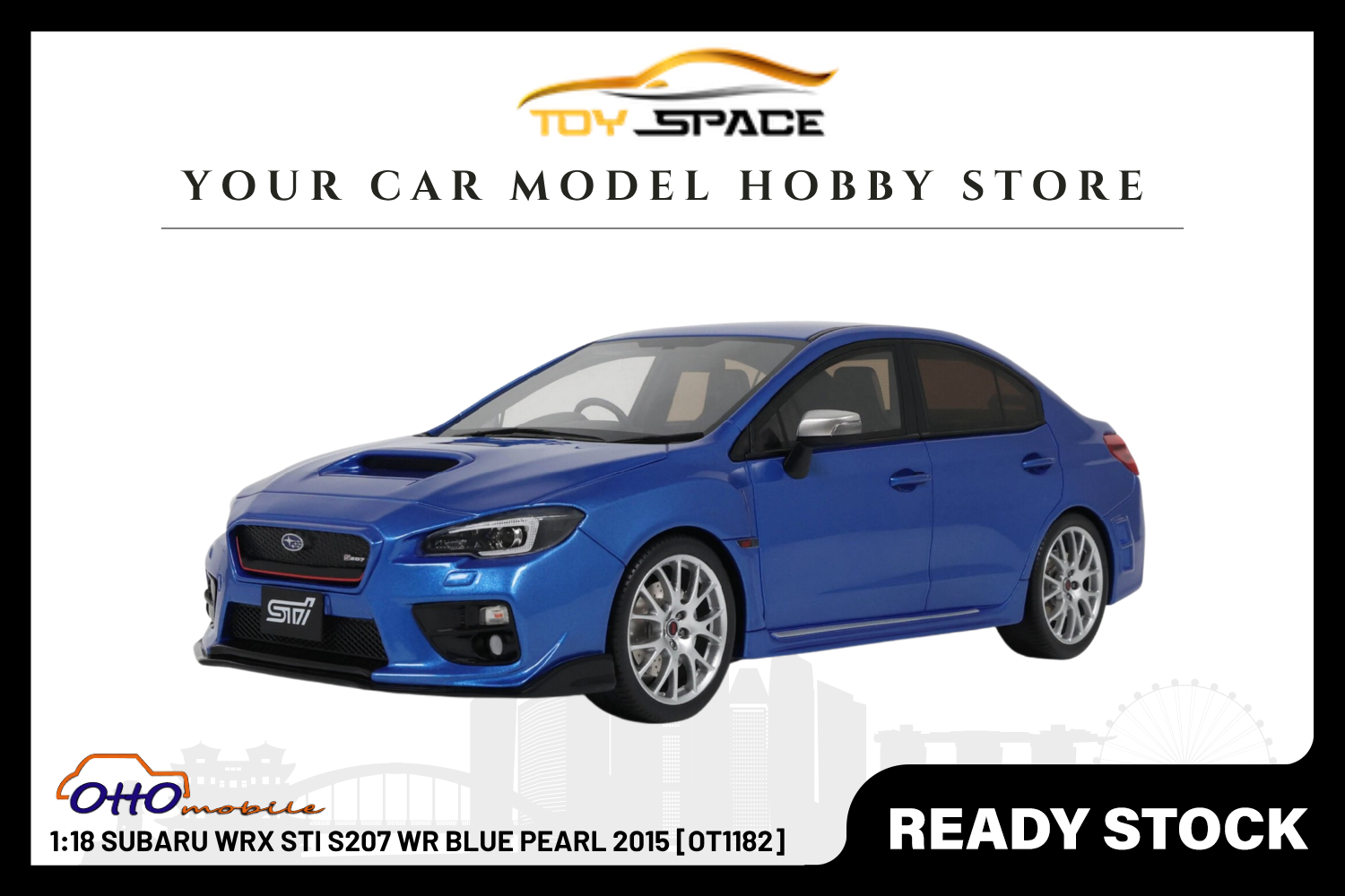[OTTOMOBILE] 1:18 Subaru WRX STI S207 WR Blue Pearl 2015 [OT1182]