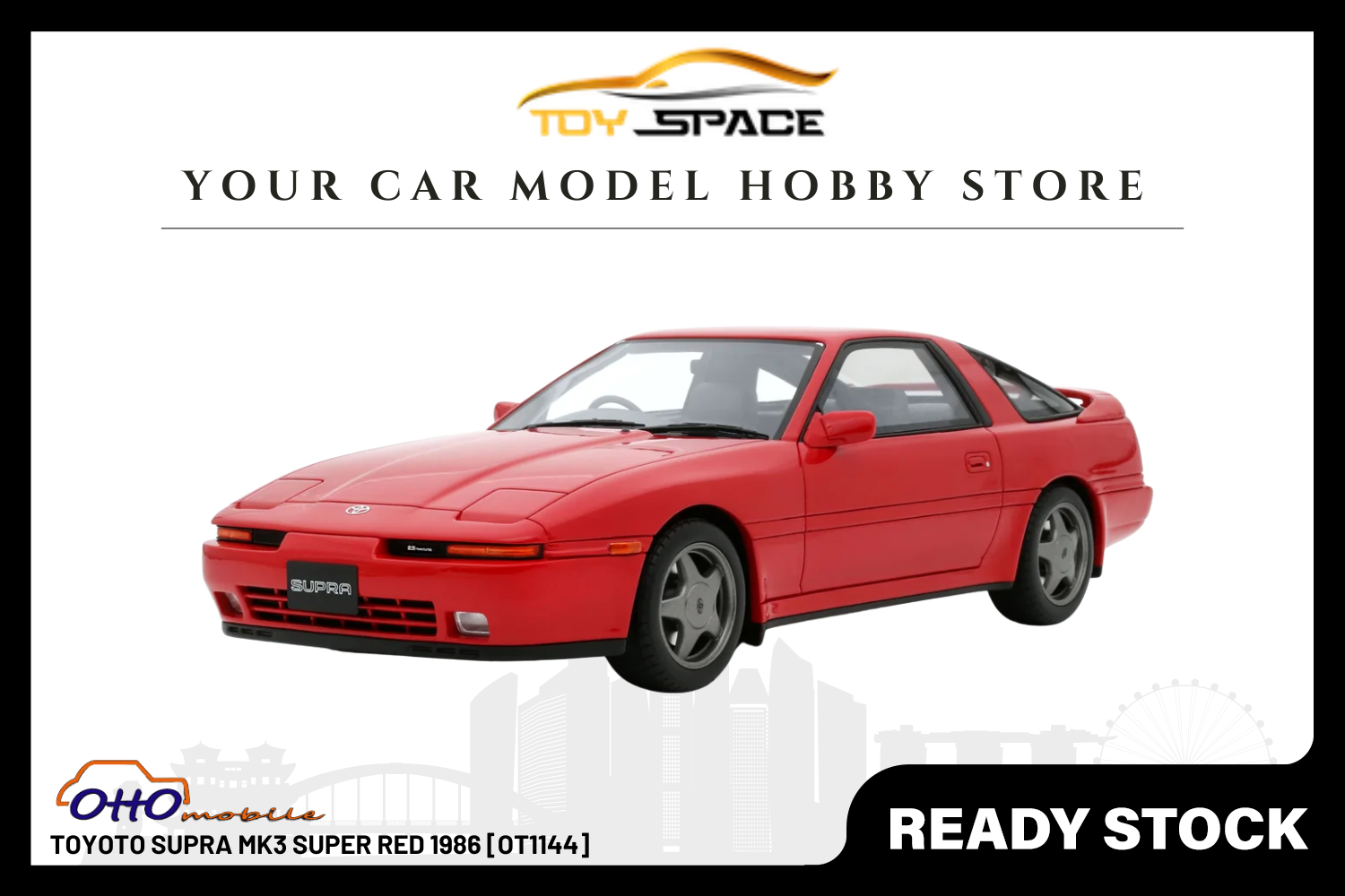 [OTTOMOBILE] 1:18 Toyoto Supra MK3 Super Red 1986 [OT1144]