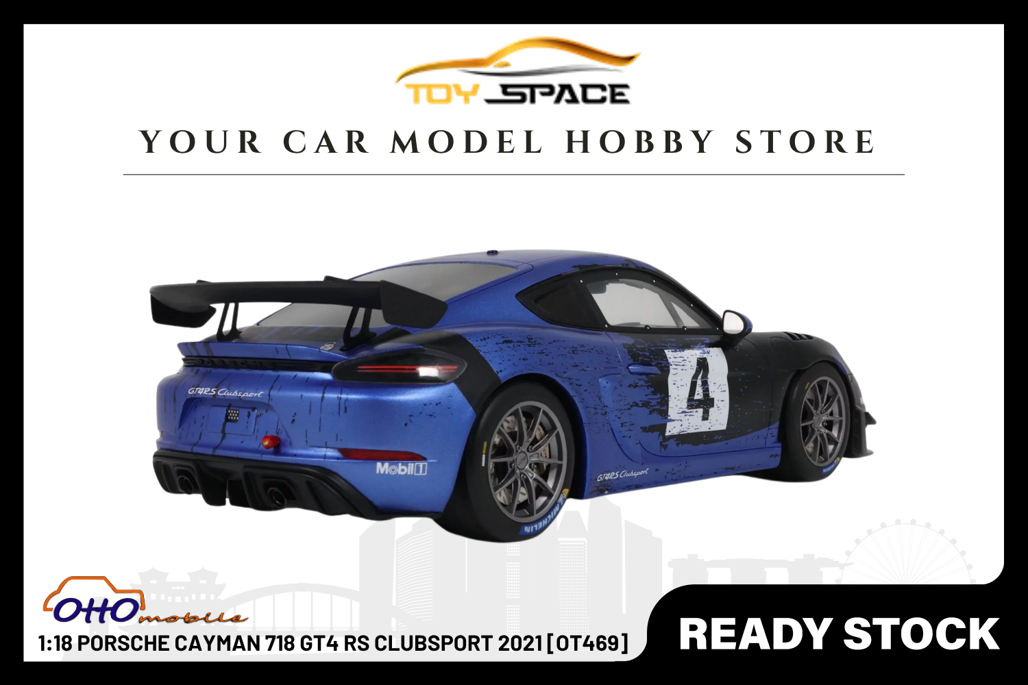 [OTTOMOBILE] 1:18 Porsche Cayman 718 GT4 RS Clubsport 2021 [OT469]