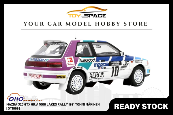 [OTTOMOBILE] 1:18 Mazda 323 GTX Gr.A 1000 Lakes Rally 1991 Tommi Mäkinen [OT1099]