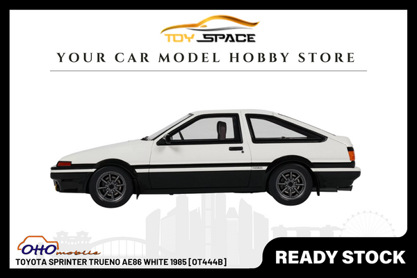 [OTTOMOBILE] 1:18 Toyota Sprinter Trueno AE86 White 1985 [OT444B]