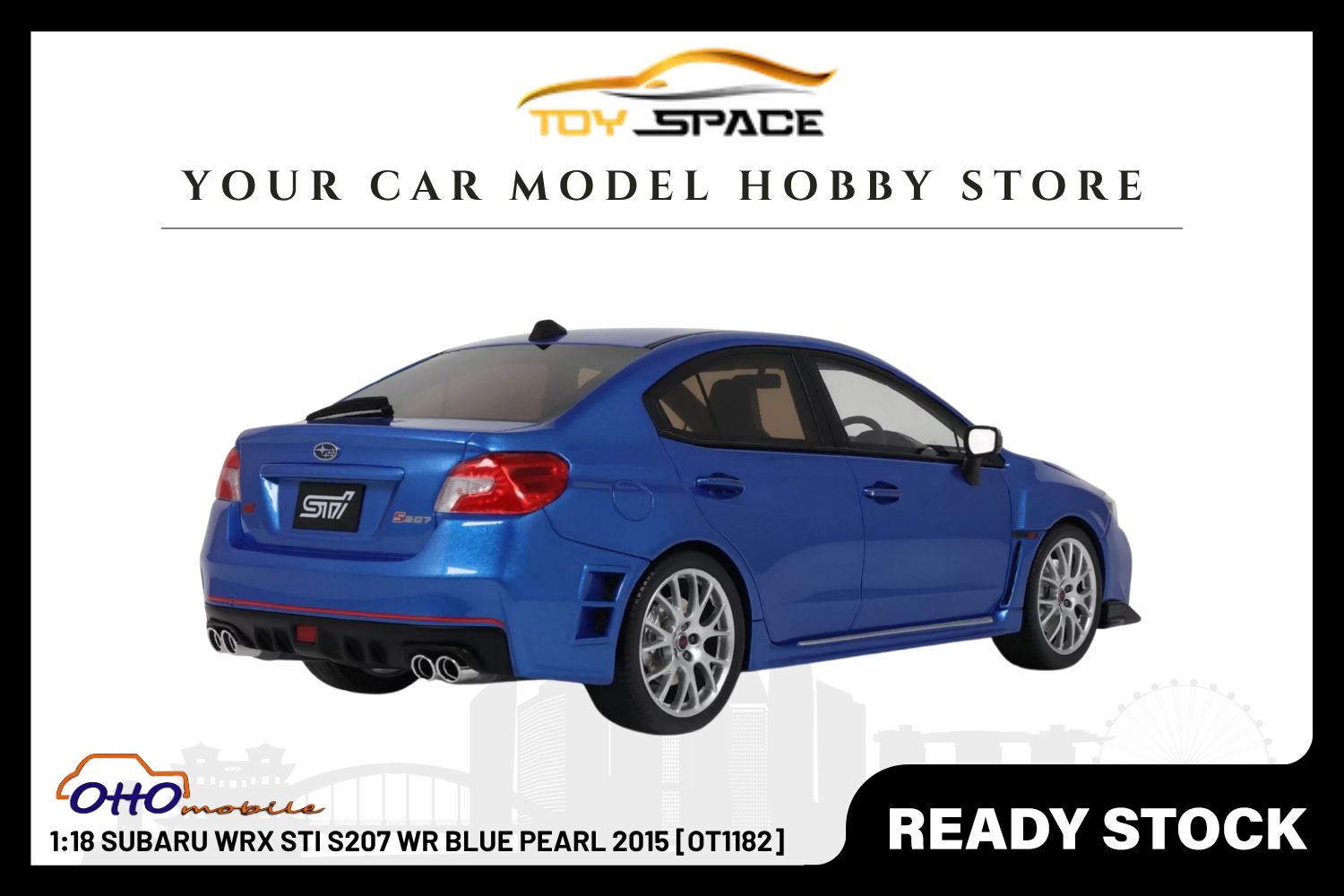 [OTTOMOBILE] 1:18 Subaru WRX STI S207 WR Blue Pearl 2015 [OT1182]