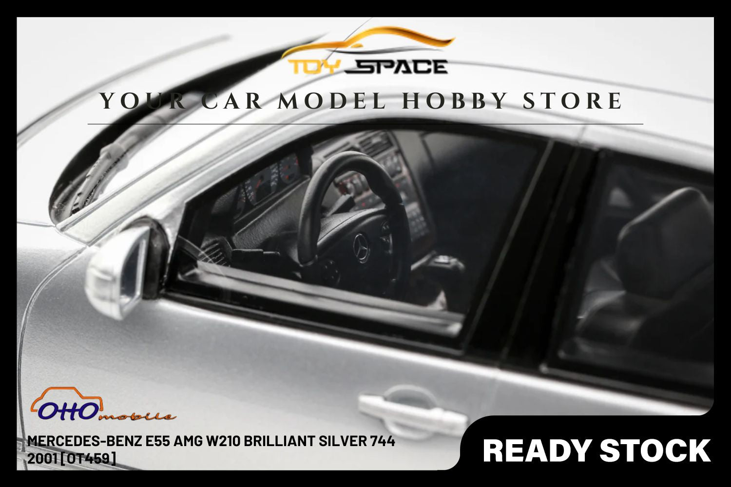 [OTTOMOBILE] 1:18 Mercedes-Benz E55 AMG W210 Brilliant Silver 744 2001 [OT459]