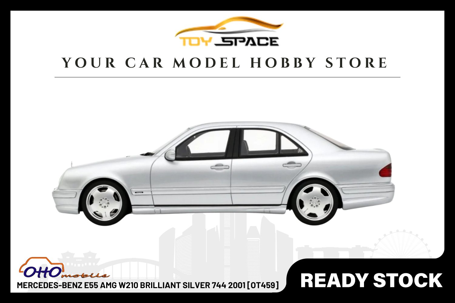 [OTTOMOBILE] 1:18 Mercedes-Benz E55 AMG W210 Brilliant Silver 744 2001 [OT459]