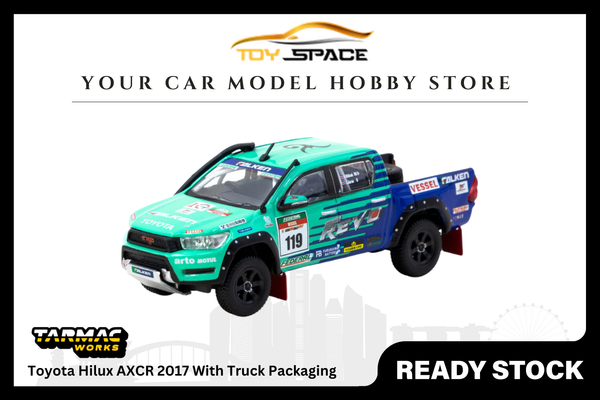 [TARMAC WORKS] 1:64 Toyota Hilux AXCR 2017 With Truck Packaging - HOBBY64