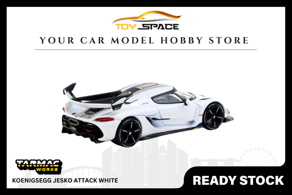 [TARMAC WORKS] 1/64 Koenigsegg Jesko Attack White - GLOBAL64