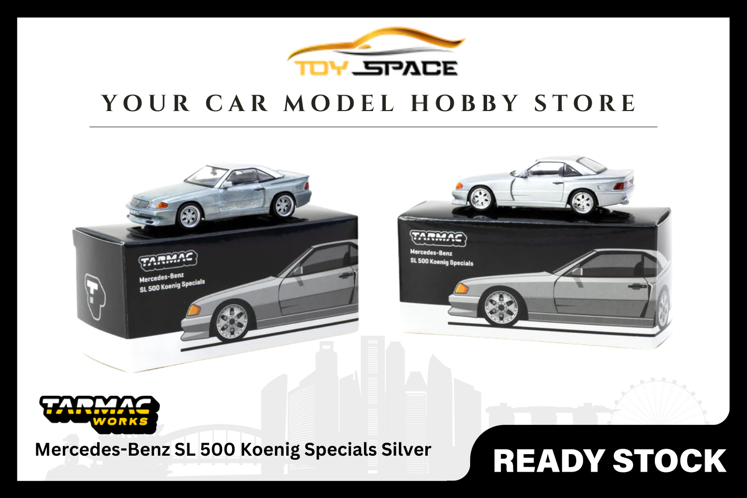 [TARMAC WORKS] 1/64 Mercedes-Benz SL 500 Koenig Specials Silver