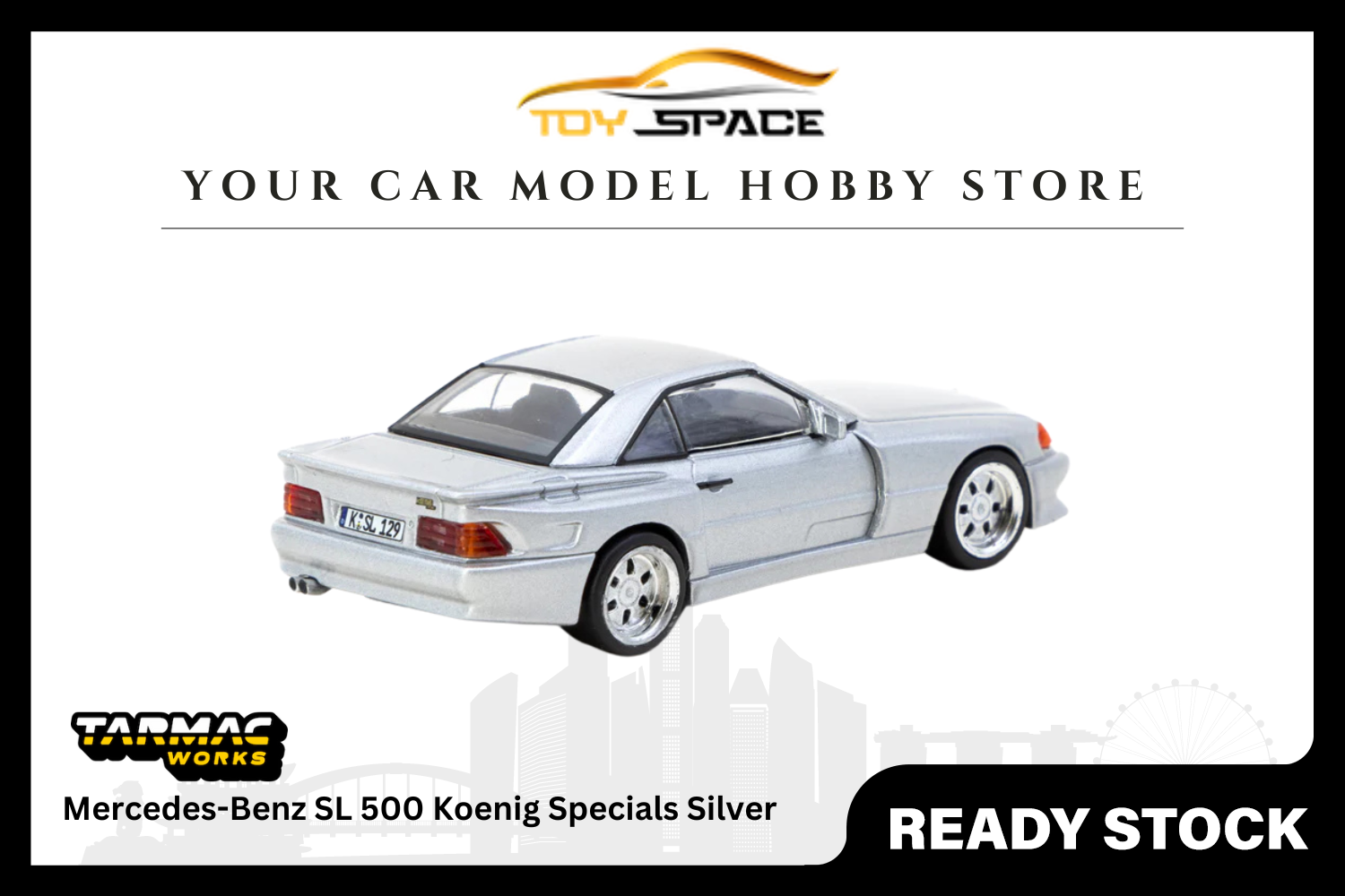 [TARMAC WORKS] 1/64 Mercedes-Benz SL 500 Koenig Specials Silver