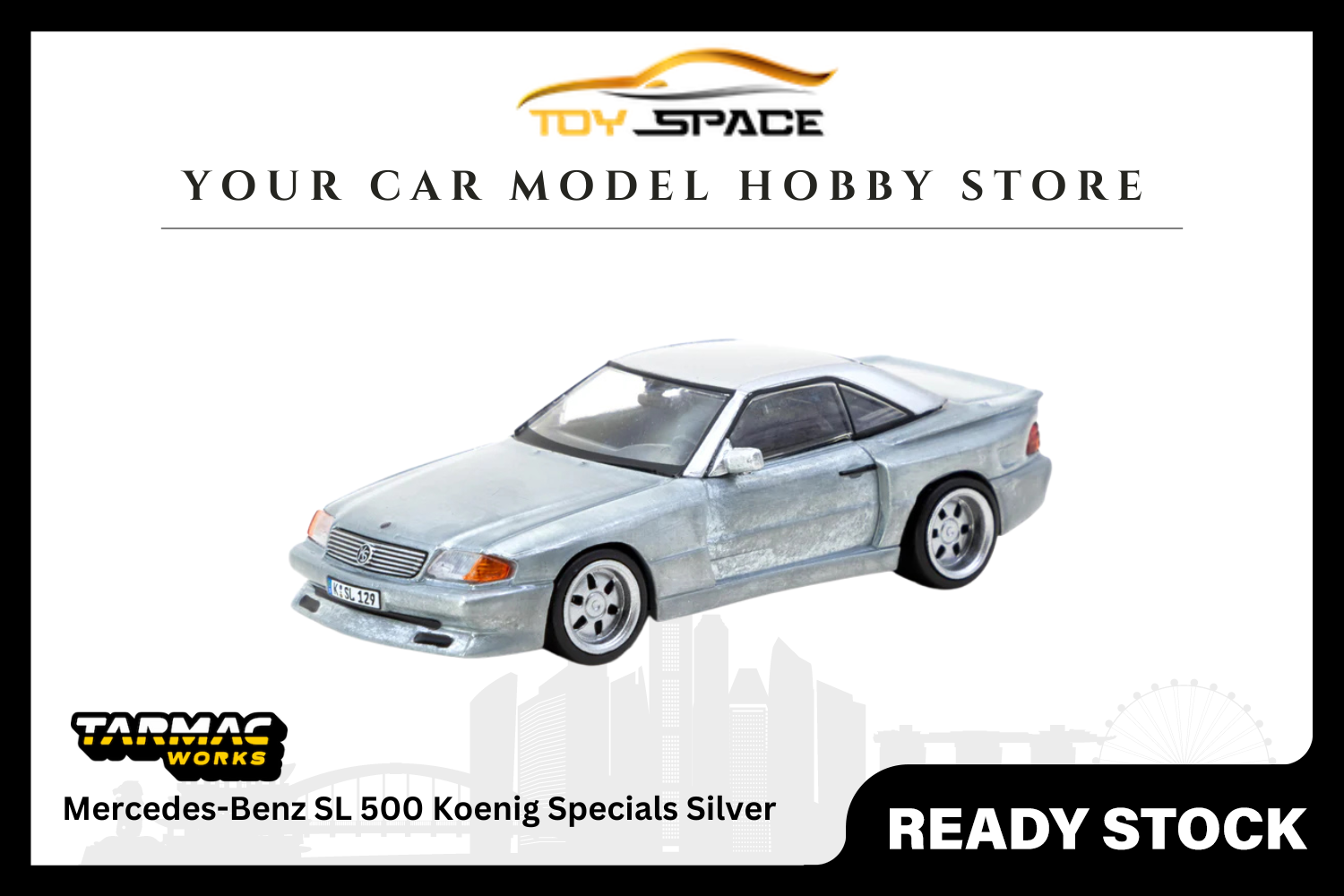 [TARMAC WORKS] 1/64 Mercedes-Benz SL 500 Koenig Specials Silver