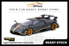 [TARMAC WORKS] 1/64 Pagani Imola Matt Black Carbon Fiber - GLOBAL64