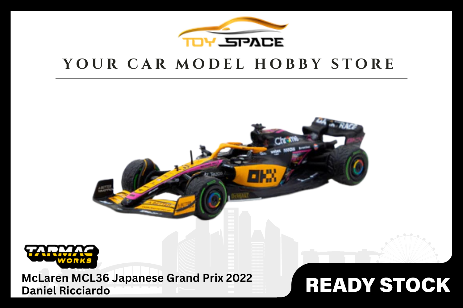 [TARMAC WORKS] 1/64 McLaren MCL36 Japanese Grand Prix 2022 Daniel Ricciardo