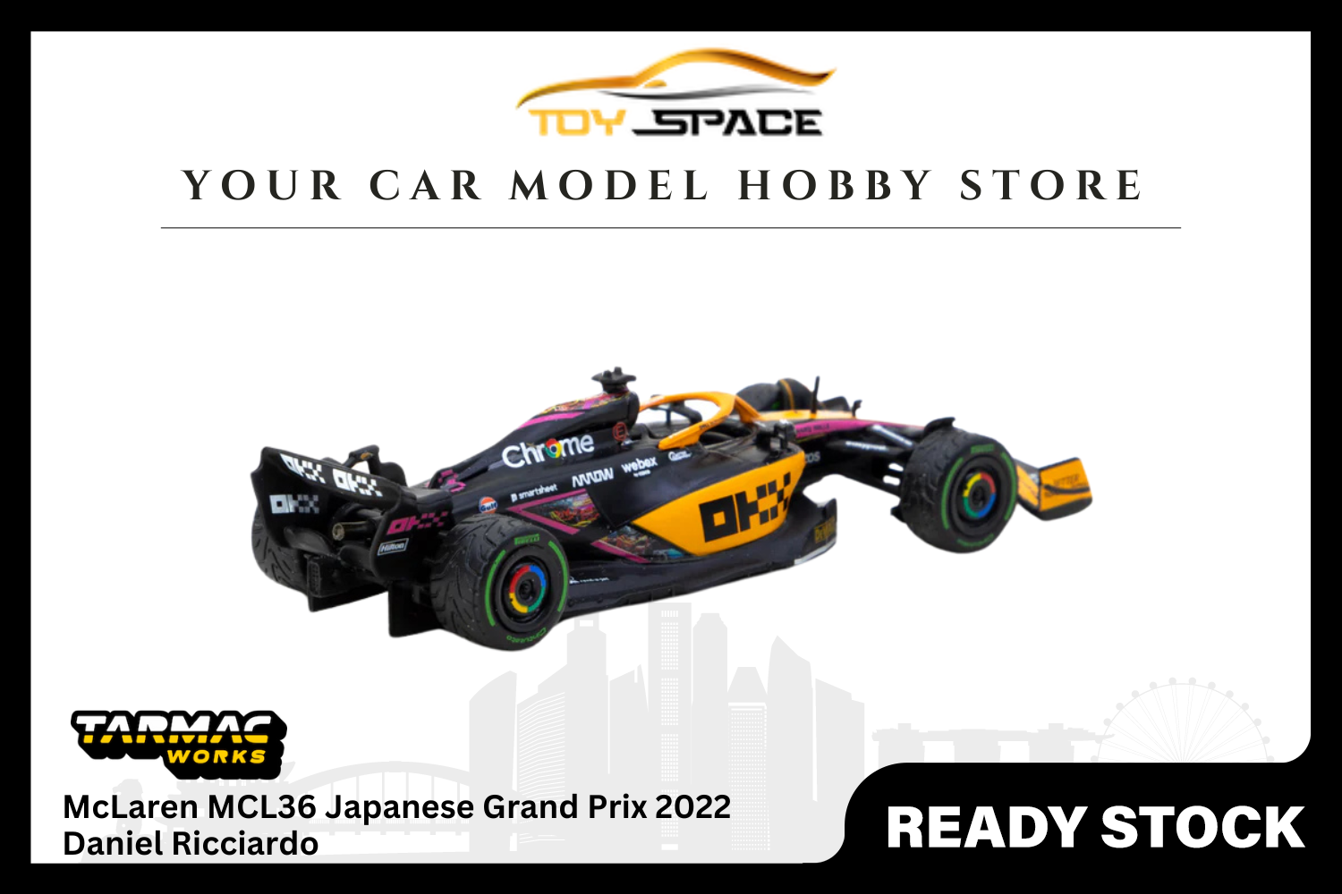 [TARMAC WORKS] 1/64 McLaren MCL36 Japanese Grand Prix 2022 Daniel Ricciardo