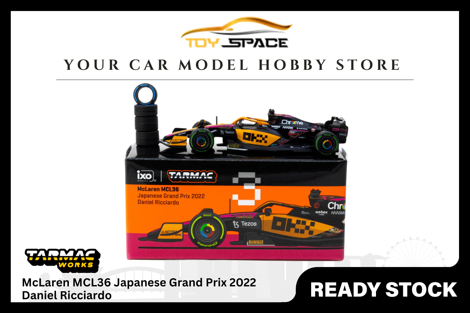 [TARMAC WORKS] 1/64 McLaren MCL36 Japanese Grand Prix 2022 Daniel Ricciardo