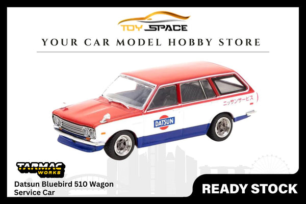 [TARMAC WORKS] 1/64 Datsun Bluebird 510 Wagon Service Car - GLOBAL64