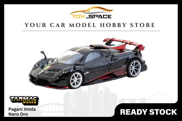 [TARMAC WORKS] 1/64 Pagani Imola Nero Oro - GLOBAL64