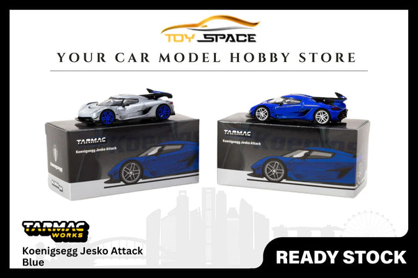 [TARMAC WORKS] 1:64 Koenigsegg Jesko Attack Blue - GLOBAL64