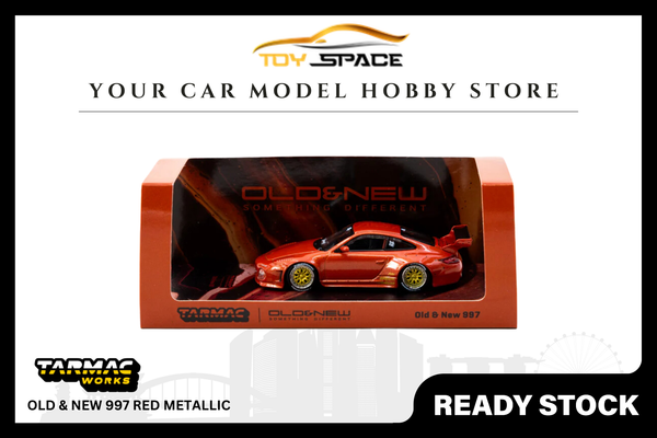 [TARMAC WORKS] 1/64 Old & New 997 Red Metallic -  ROAD64