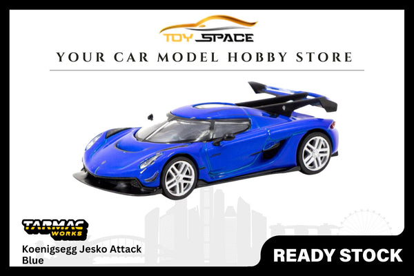 [TARMAC WORKS] 1:64 Koenigsegg Jesko Attack Blue - GLOBAL64