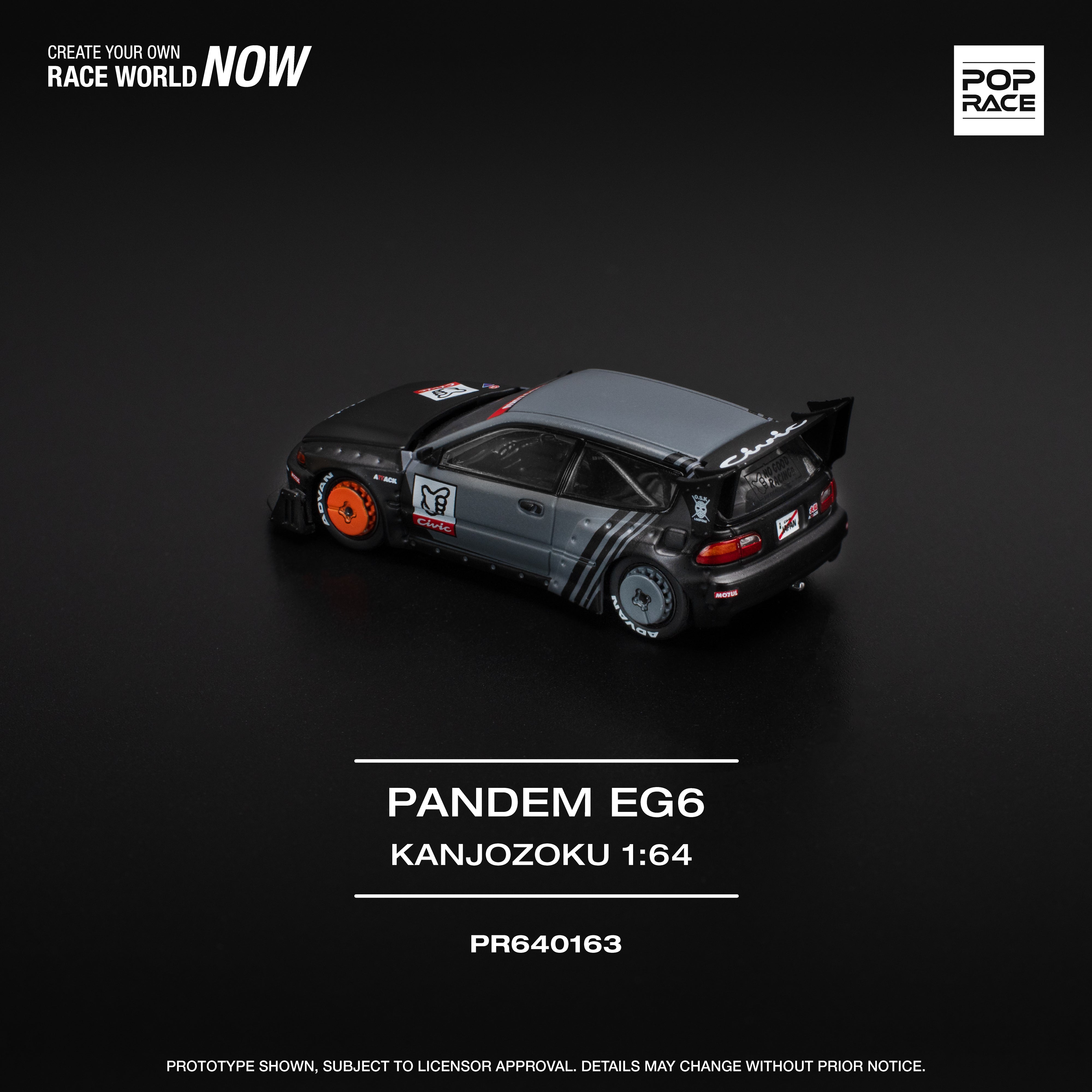 [POP RACE] 1:64 Pandem Civic EG6 