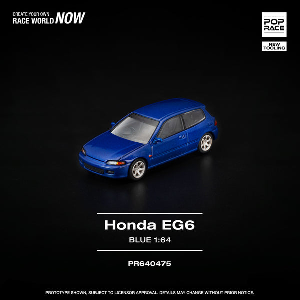 [POP RACE] 1:64 Honda Civic (EG6) Captiva Blue