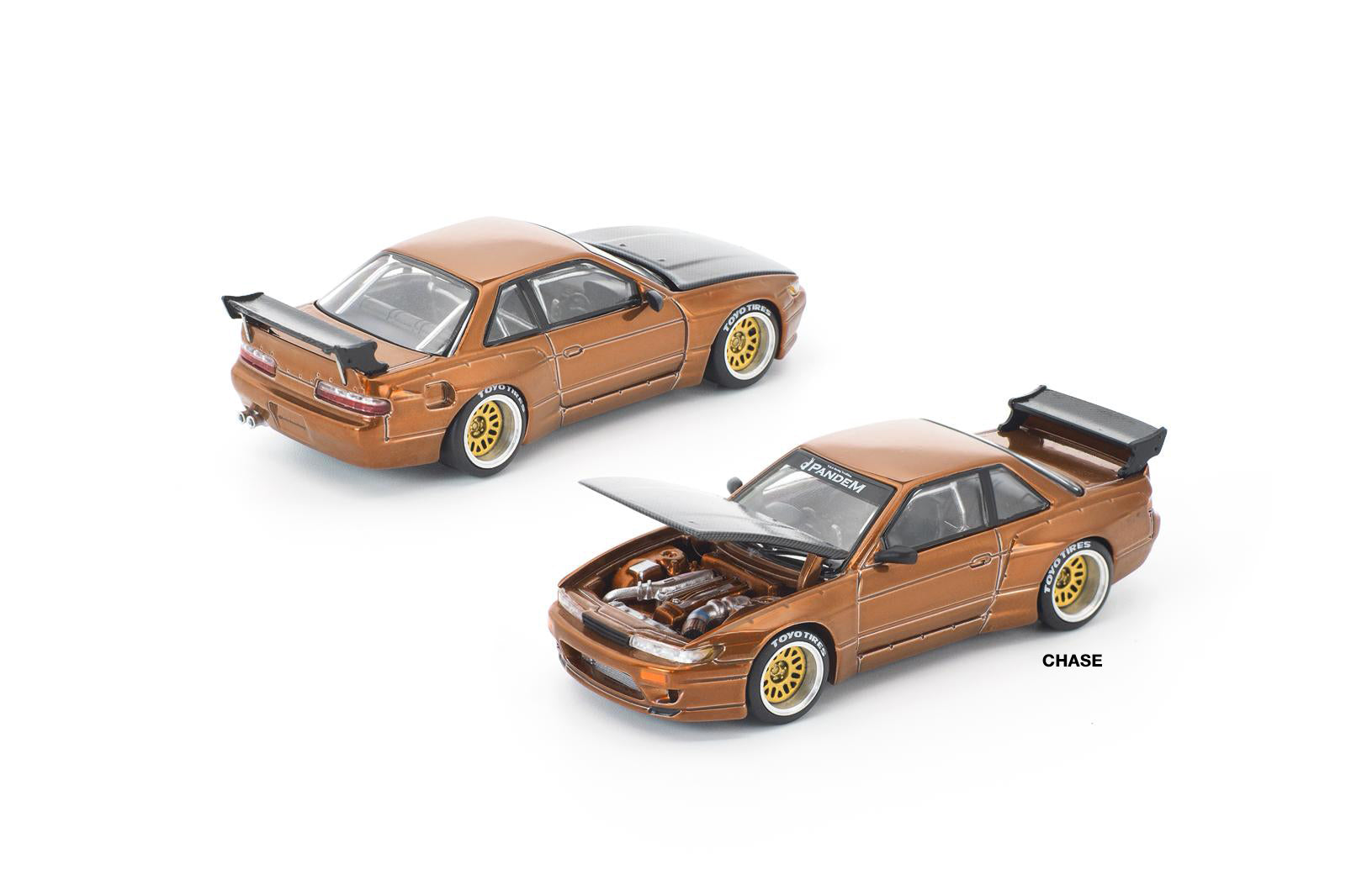 [POP RACE] 1:64 Pandem S13 Brown Chrome