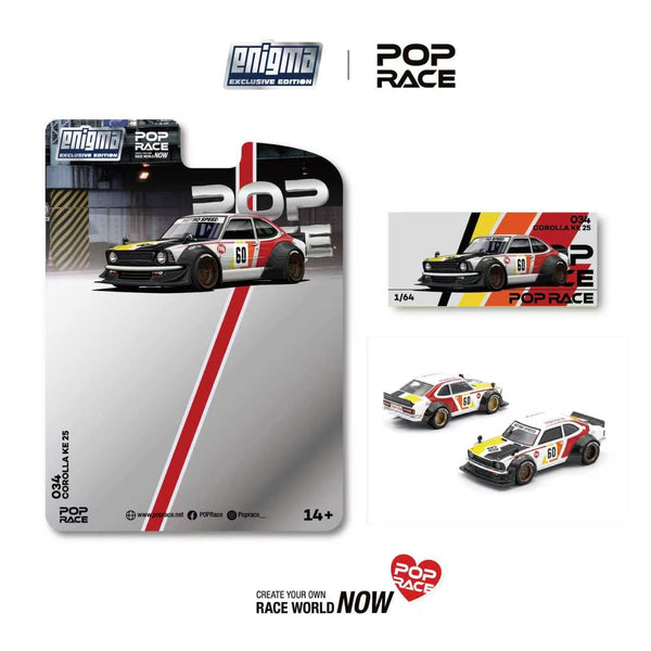 [POP RACE] 1:64 Corolla KE25 Racing