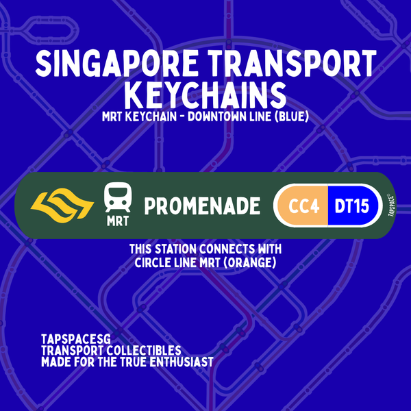 Promenade MRT Station Keychain