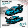 [POP RACE] 1:64 RWB 930 Teal Chrome - Tokyo Station Blister Packaging (Copy) - Toy Space Diecast Online Store Singapore