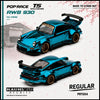 [POP RACE] 1:64 RWB 930 Teal Chrome - Tokyo Station Blister Packaging (Copy) - Toy Space Diecast Online Store Singapore
