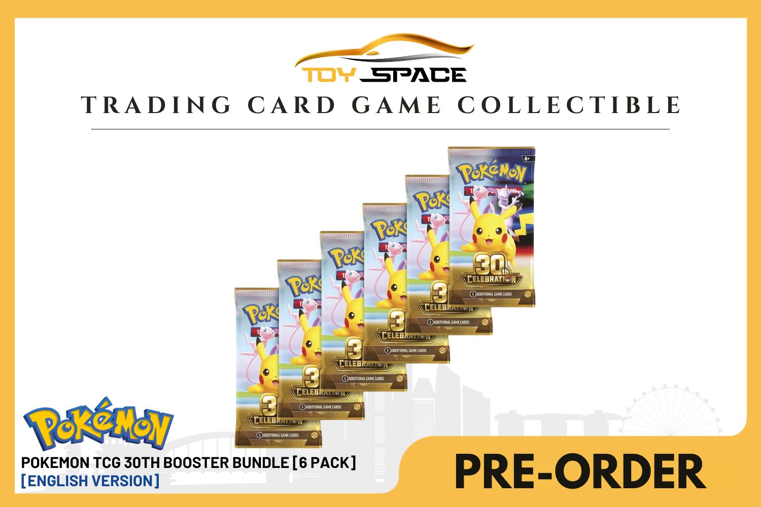 Pokemon TCG: 30th Anniversary Booster Bundle [6 Packs]