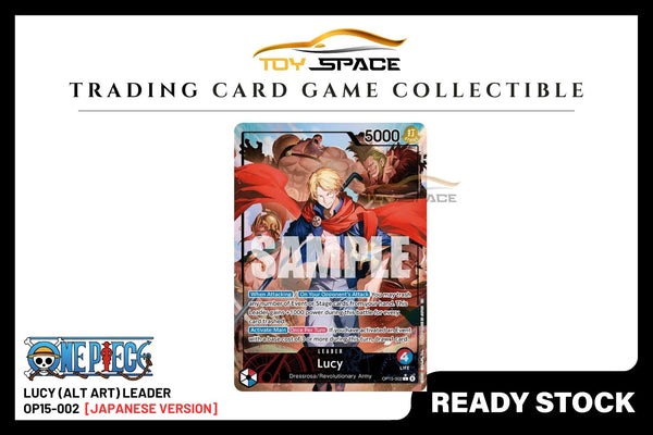 One Piece TCG: Lucy (Alt Art) Leader OP15-002 [JAPANESE] - Toy Space Diecast Online Store Singapore